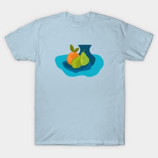 Still Life Fruit Pears Orange T-Shirt